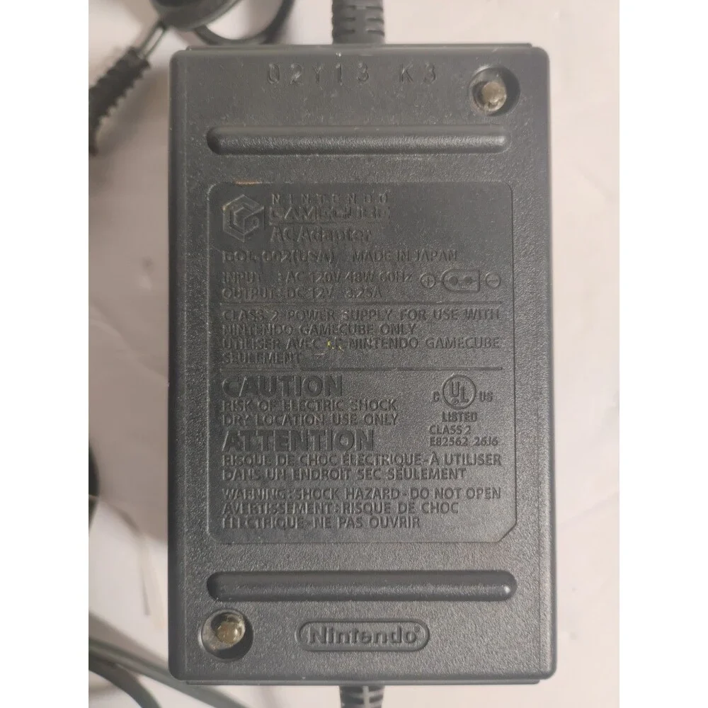 Nintendo Gamecube AC Adapter DOL-002 Genuine OEM Power Supply